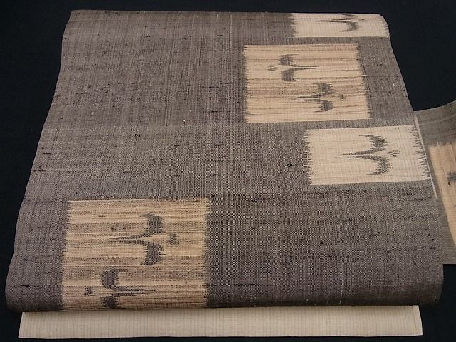 平和屋□極上 本場琉球絣 九寸名古屋帯 紬地 逸品 未使用3s550 平和屋