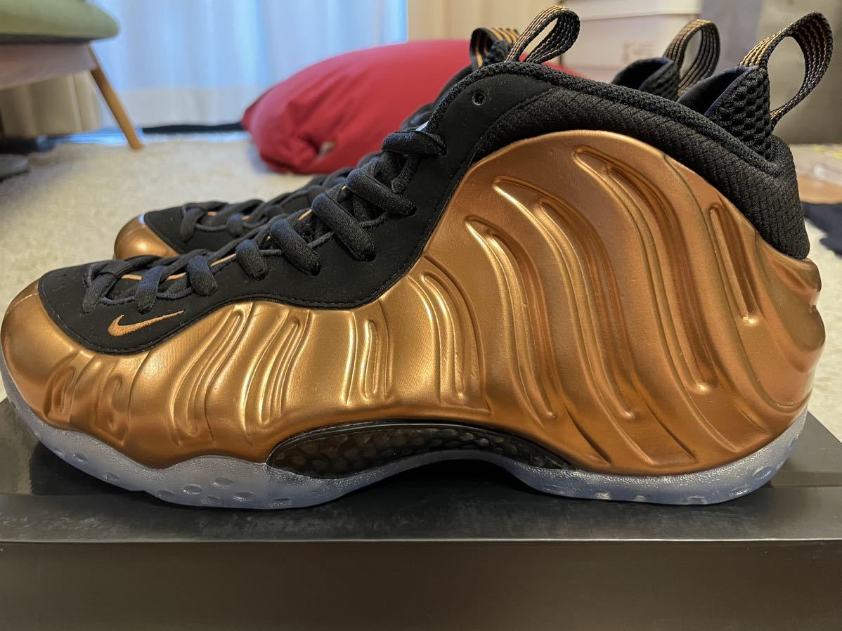 NIKE AIR FOAMPOSITE ONE BLACK METALLIC COPPER 新品未使用 ナイキ エア フォームポジット ブラック メタリック 黒 1 2 3 4 5 6 7 8 9