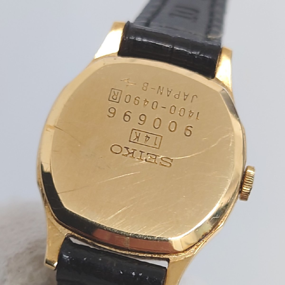 86】SEIKO セイコー ドルチェ 1400-0490 14K 刻印 14金 無垢 585 金 