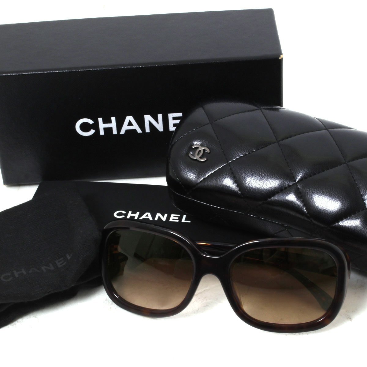 CHANEL 5280-Q-A C714/S5 サイドリボンサングラス 58□18-135 シャネル
