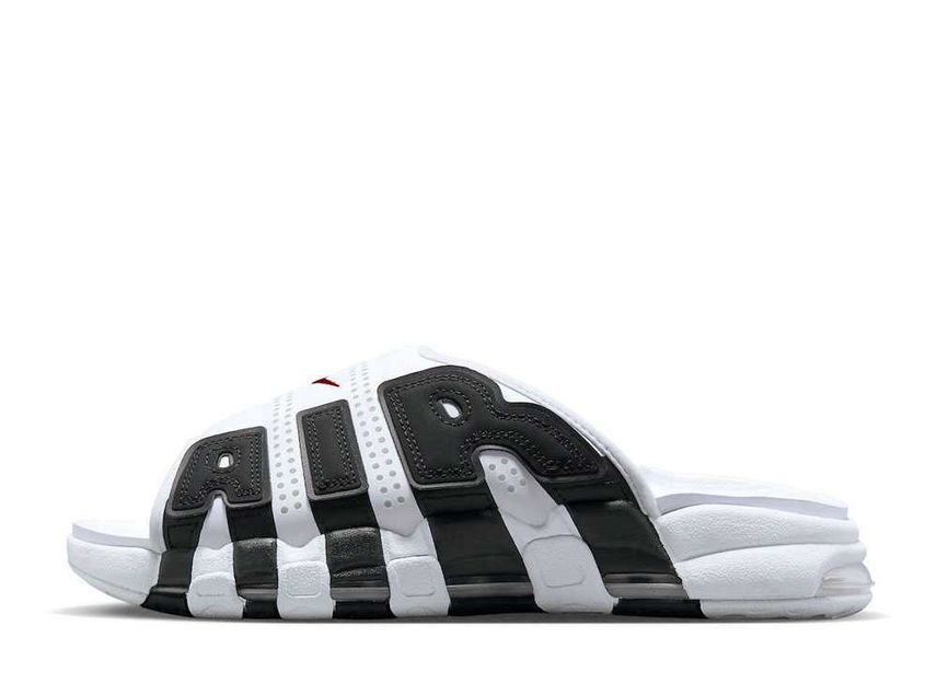 国内正規 Nike Air More Uptempo Slide White and Black 27cm US9