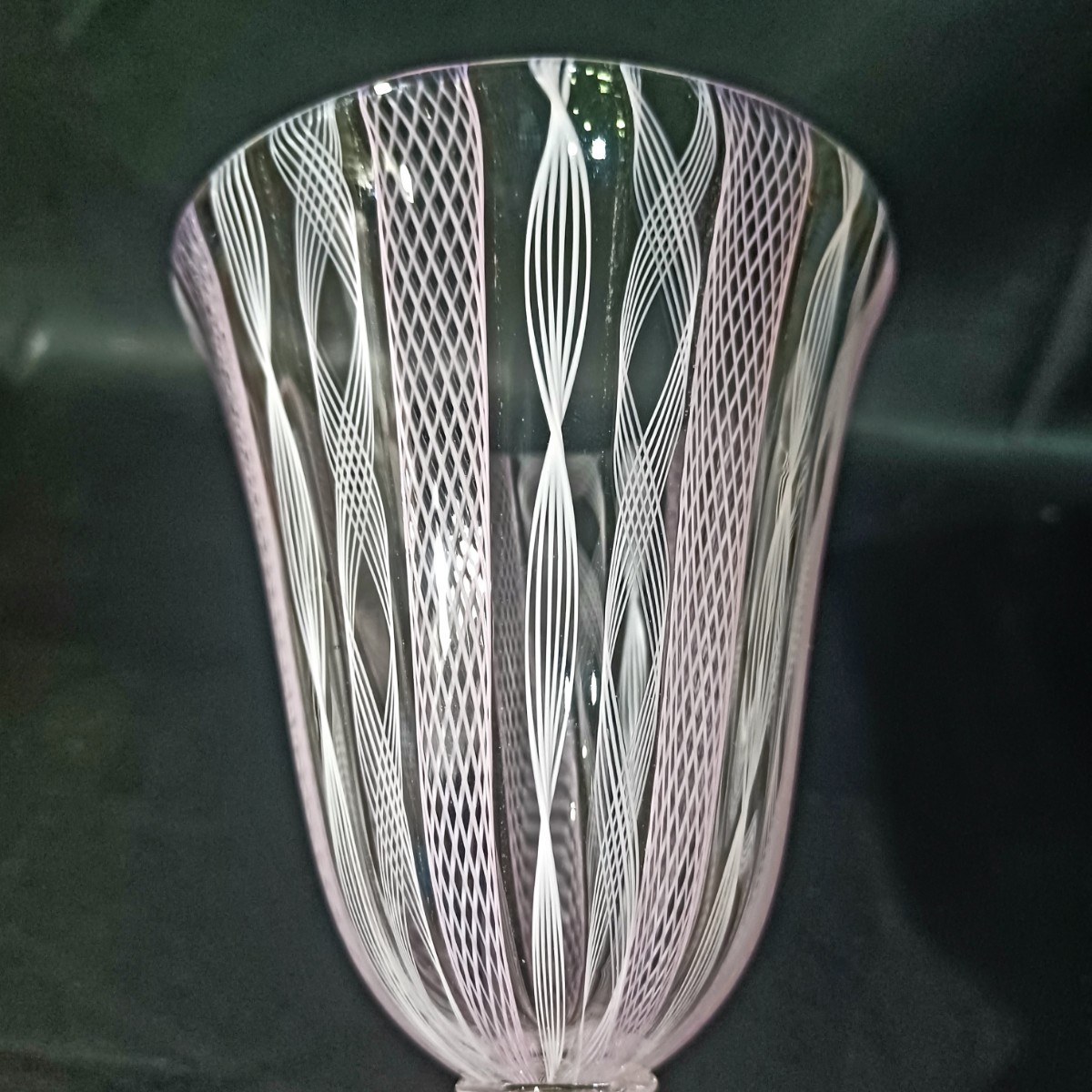 MURANO La Fenice ムラノ 金彩 レース ゴブレット グラス MURANO La