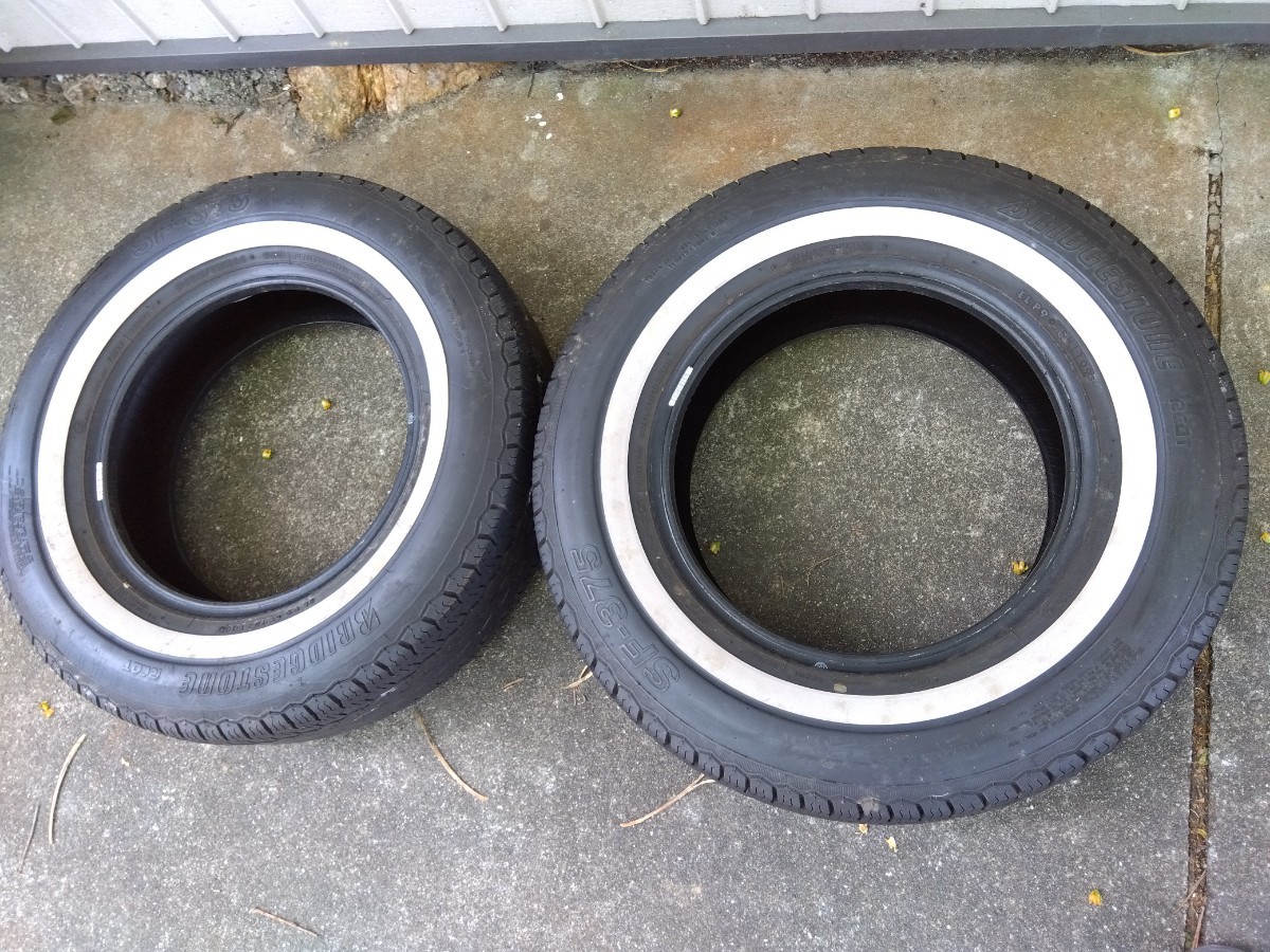 ホワイトリボン195/75R14 ブリヂストン 　旧車　ムーンアイズ　カスタムカー　ヒストリックカー　GS130クラウン ハイラックス　ハイエース