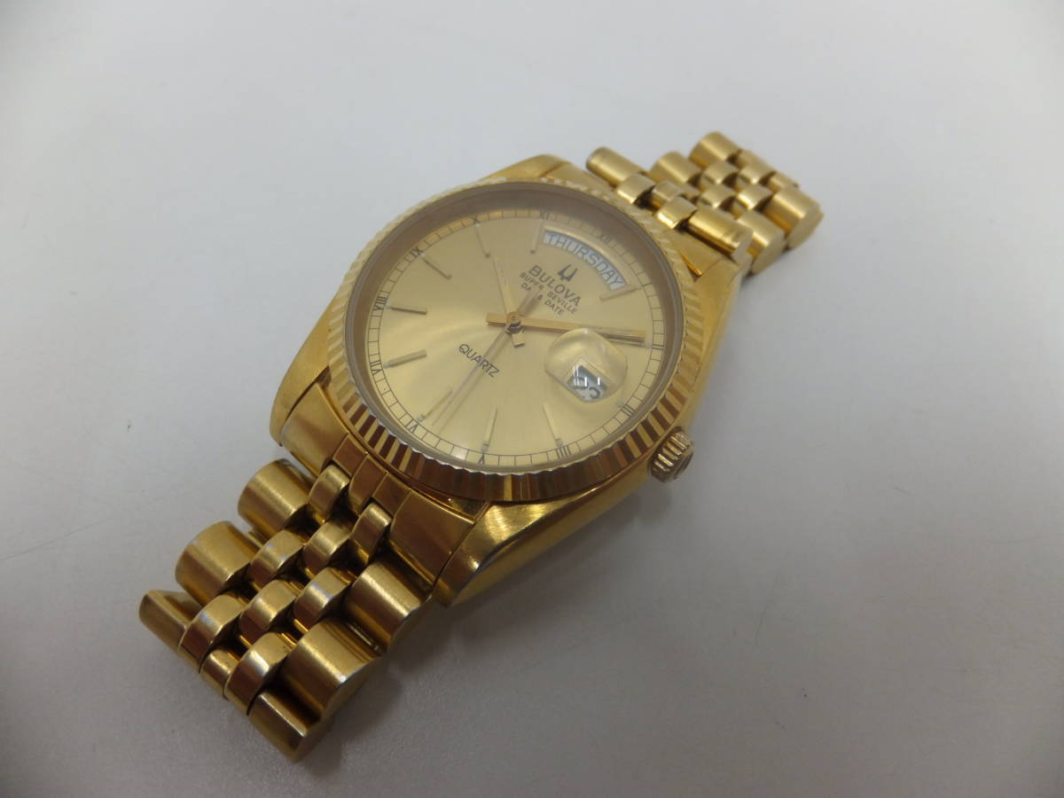 ブランド祭 時計祭 BULOVA ブローバ スーパーセビル デイデイト 