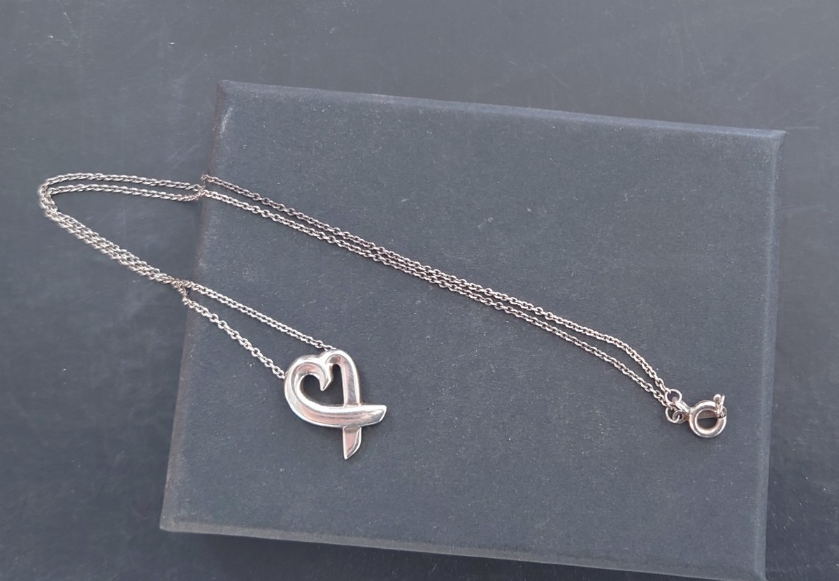 ☆silver　925 TIFFANY　ティファニー　ラビングハート　ネックレス☆　シルバー　ペンダント　ピアス　ブレスレット　アクセサリー洗浄済