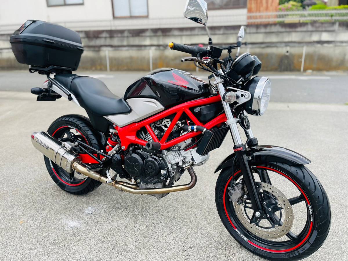 はる ホンダ VTR250-2 MC33 FI 26,383km VTR250 ガンメタ 2型 無限 MUGEN