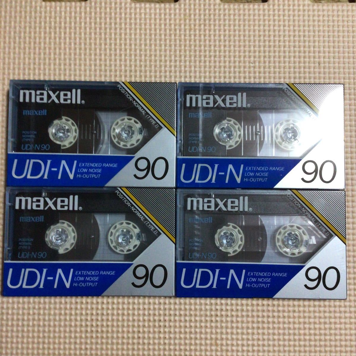 maxell UDI-N 90 ノーマルポジション　カセットテープ4本【未開封新品】★