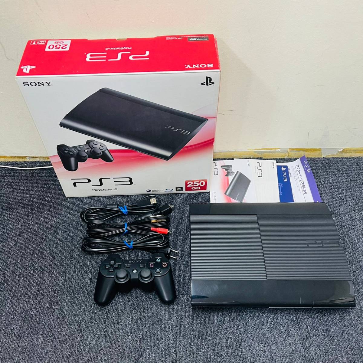 【C-17071】 SONY ソニー PS3 CECH-4200B 付属品有 プレイステーション３ コントローラー付属 通電確認済み 動作未確認