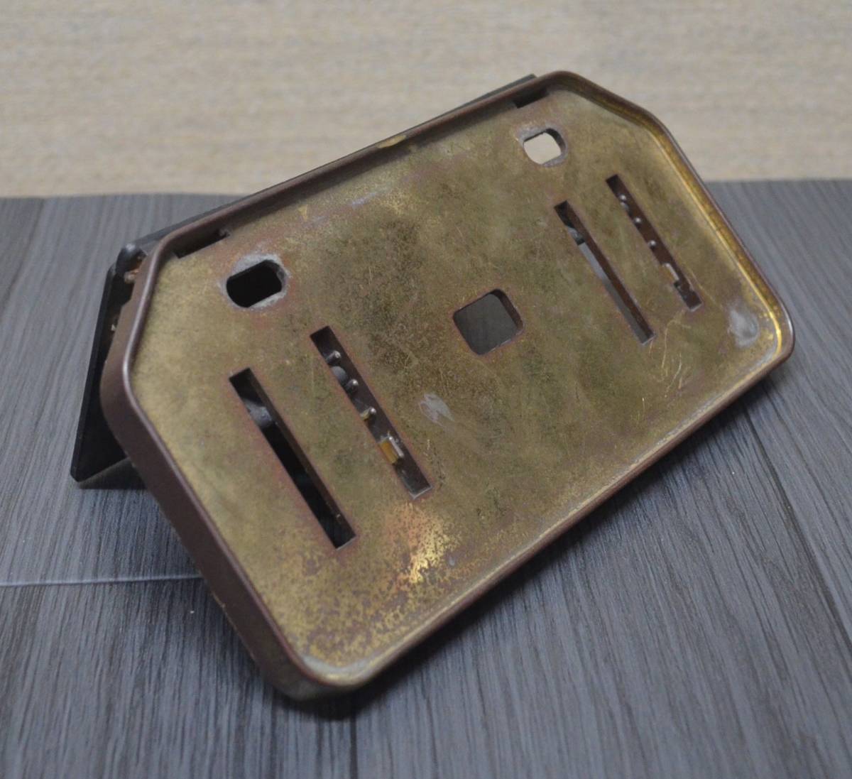 原付ナンバー用　INOUE イノウエ ナンバープレート ベース　取付 角度調整　しゃくり　 ミラクル ナンバープレート 当時物