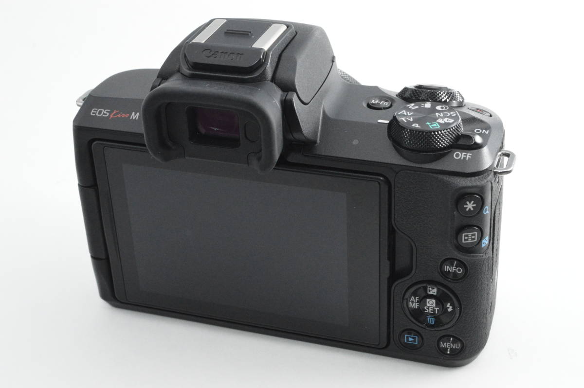 買取 通販 #9705【美品】 Canon キヤノン EOS Kiss M ダブルレンズキット ブラック