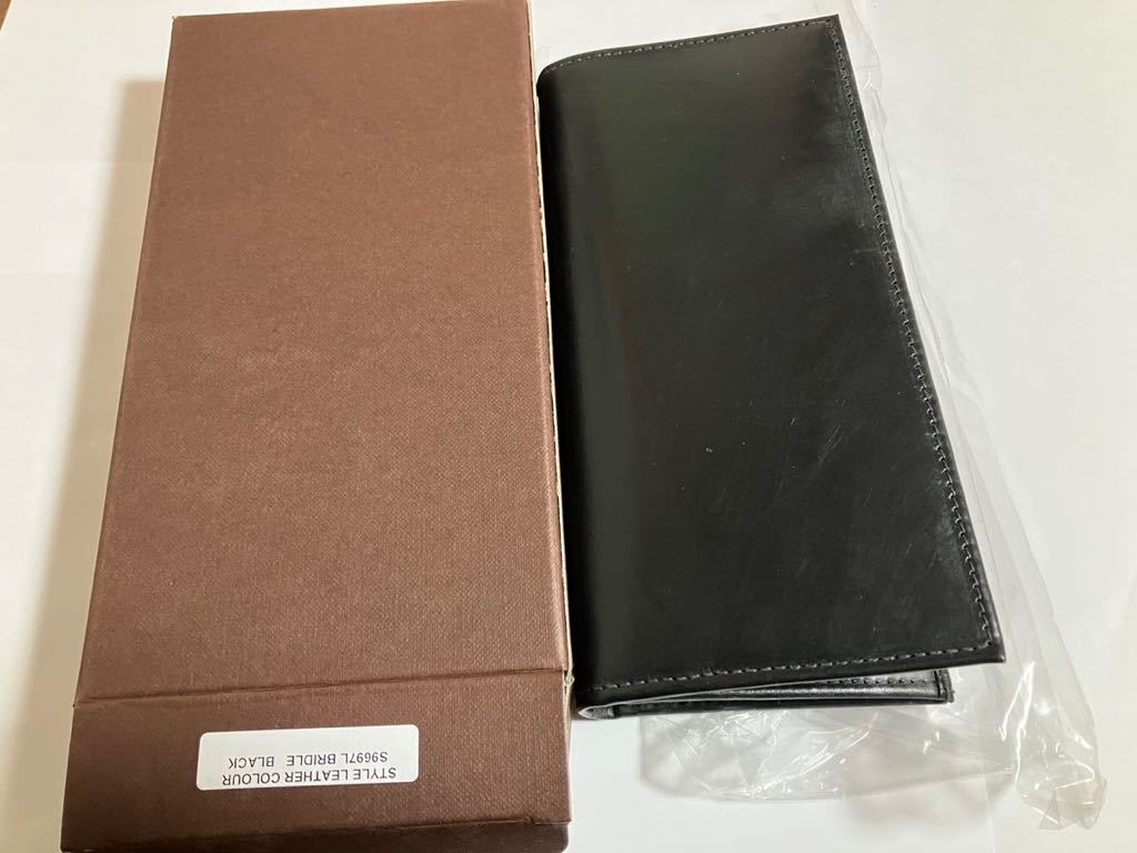 新品 ホワイトハウスコックス 長財布 ブラック S9697L ロングウォレット ■リージェントブライドル ホリデーライン