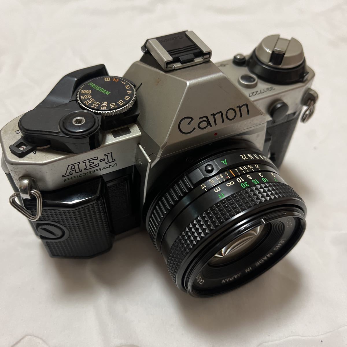 キャノン canon AE-1 program シルバー フィルムカメラ new fd 50mm f1