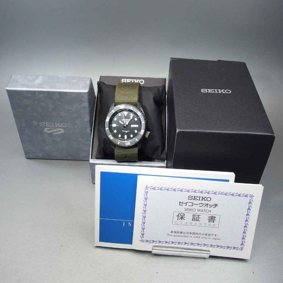 SEIKO セイコー 5スポーツ 自動巻 4R36-07G0 SBSA017 SS/ナイロン 