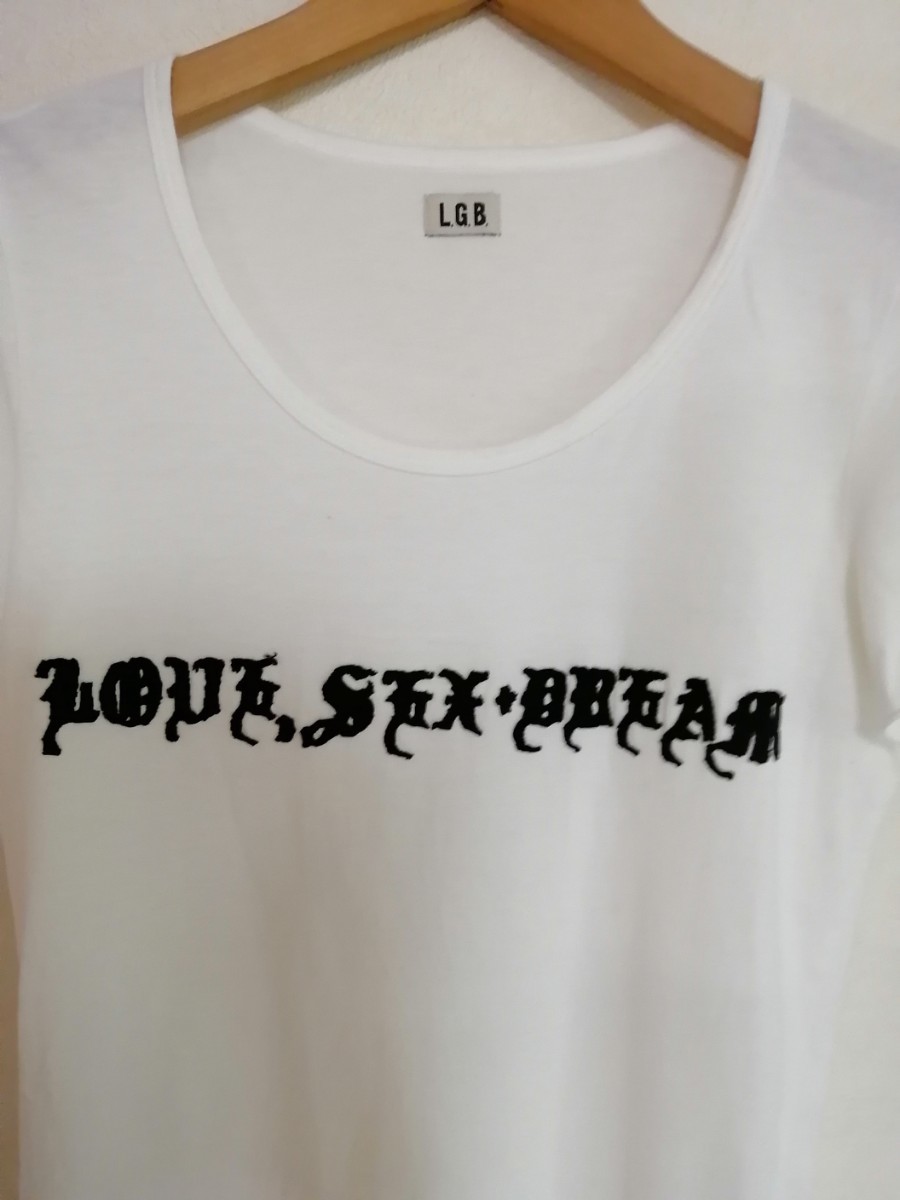 LGB LOVE SEX DREAM イエロー Tシャツカットソー 美品