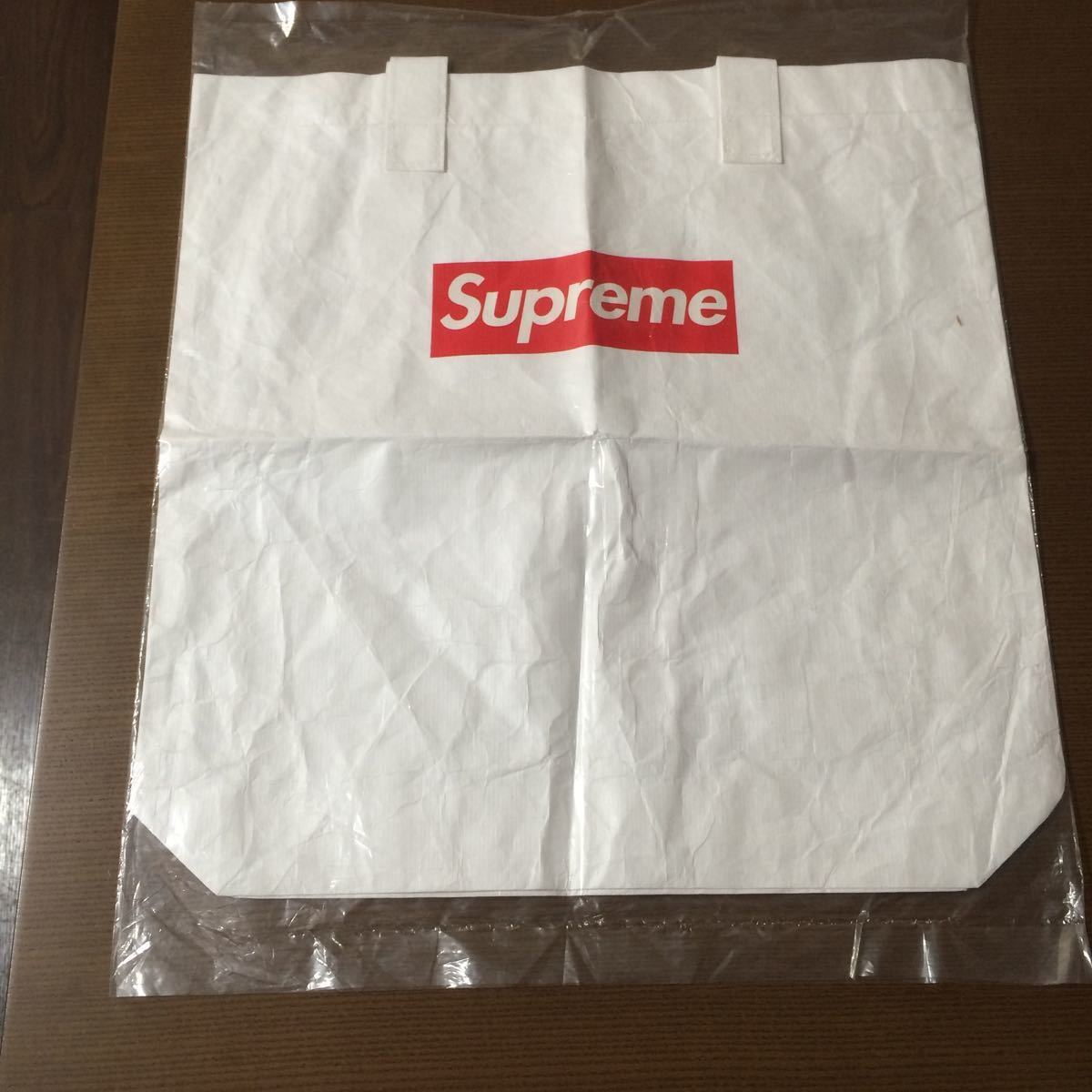 【Supreme】トートバッグ Tyvek Tote 白/ ボックスロゴ BOXロゴ タイベック トート 2015fw ノベルティ