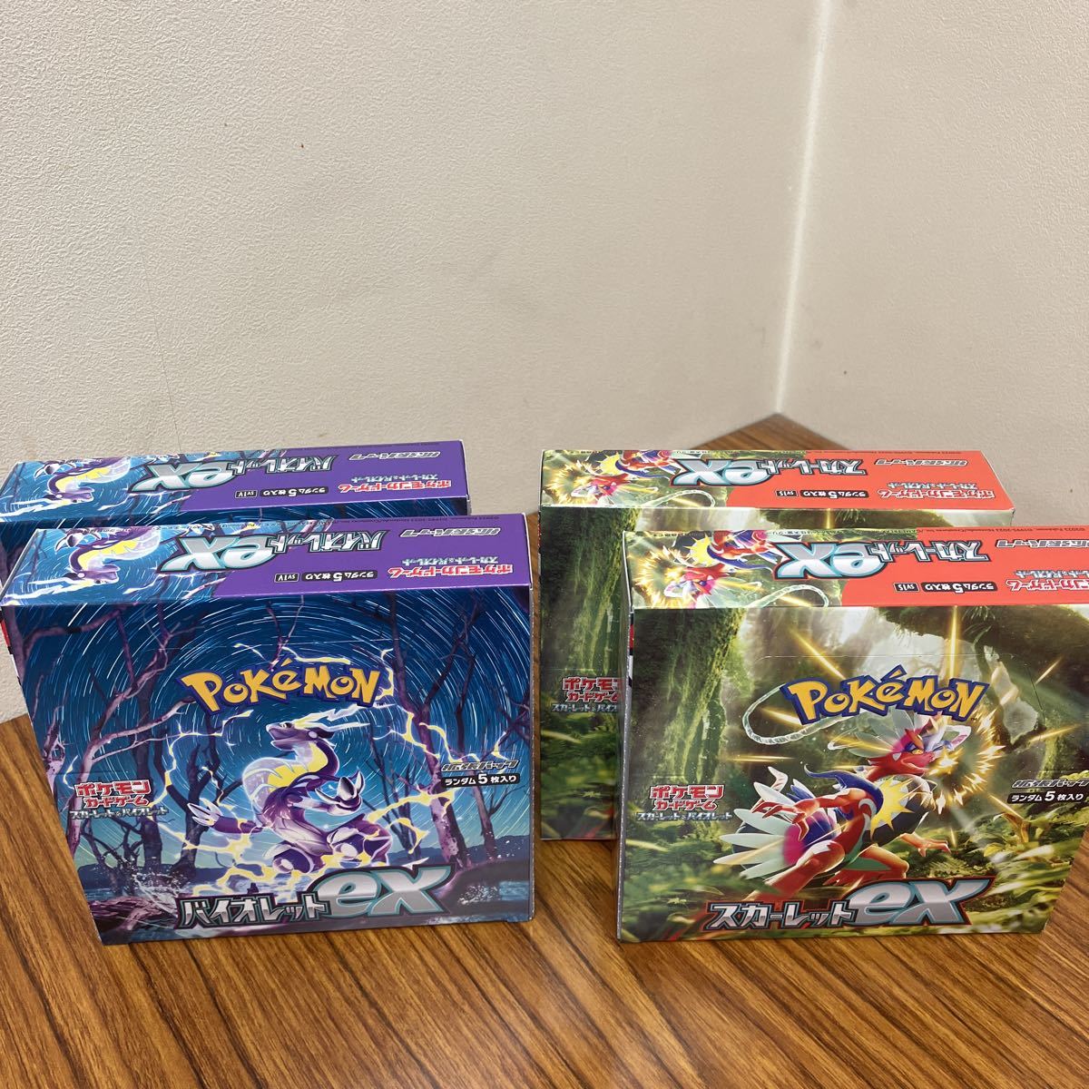 新品未開封ポケモンカード スカーレットex バイオレットex 4box 