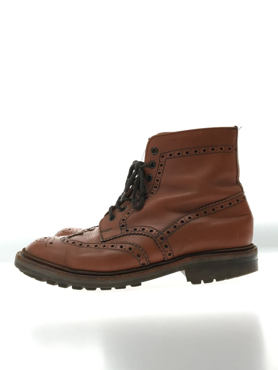 alfred sargent◆ブーツ/US8/BRW/レザー/ウィングチップ