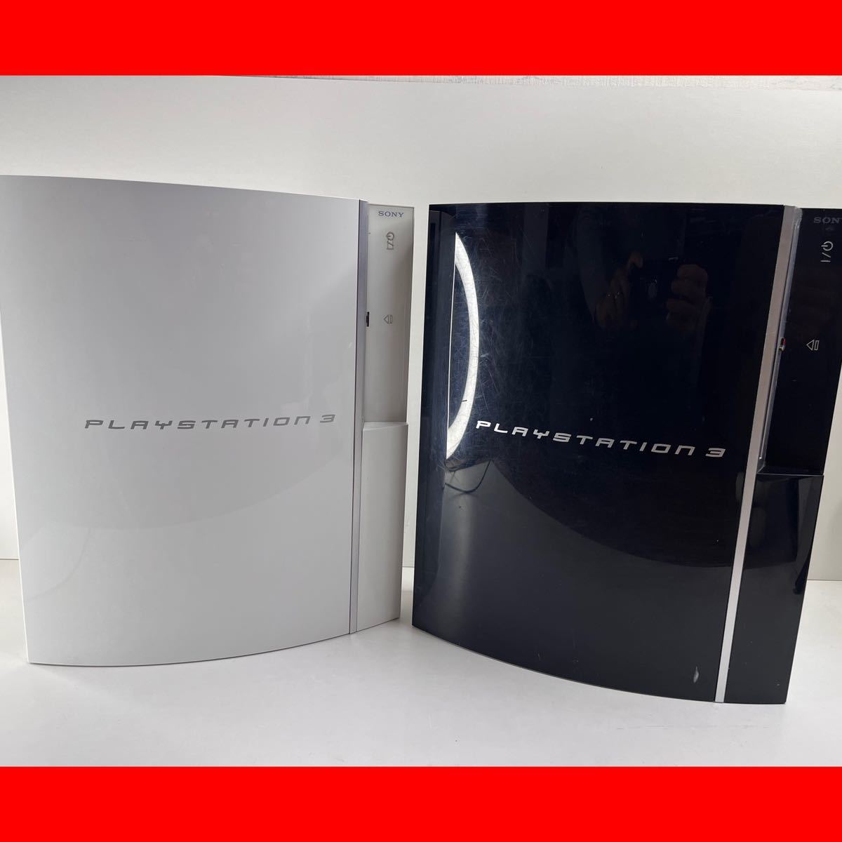 y0403【1円〜】 PS3 本体 2台 動作未確認 ジャンク CECHL00 2台 封印 2 