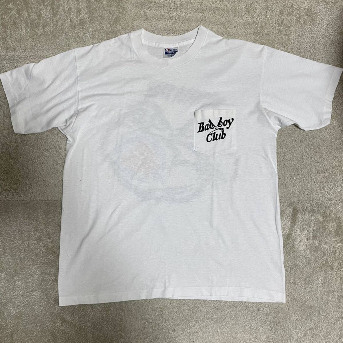 90s BAD BOY CLUB バッドボーイクラブ オールド ビンテージ スケートボード Tシャツ 古着 XL USA ライフズアビーチ サーフ スケート
