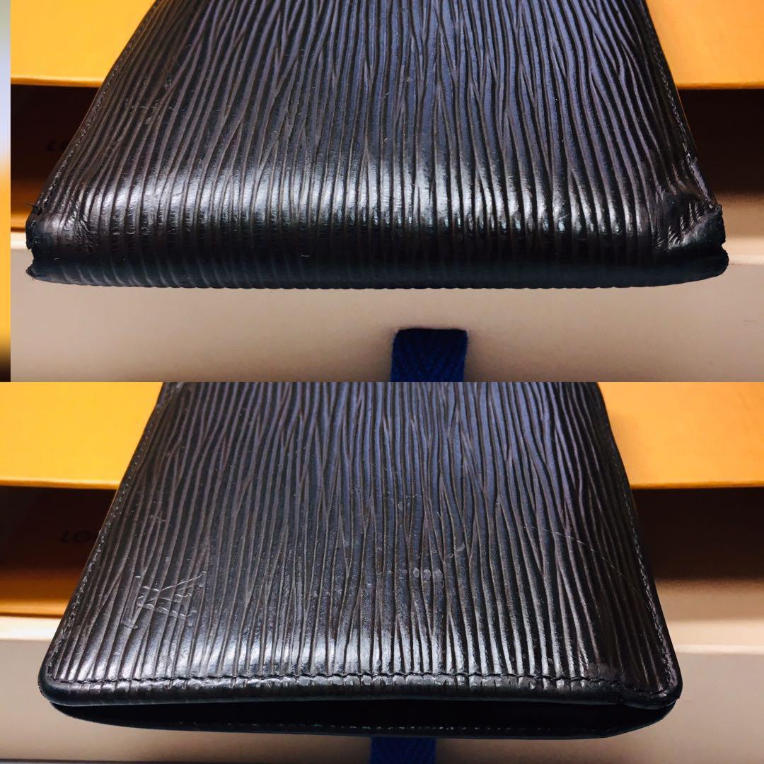 【超美品】ルイヴィトン エピ 折り財布 ウォレット カード入れ ダークブラウン LOUIS VUITTON