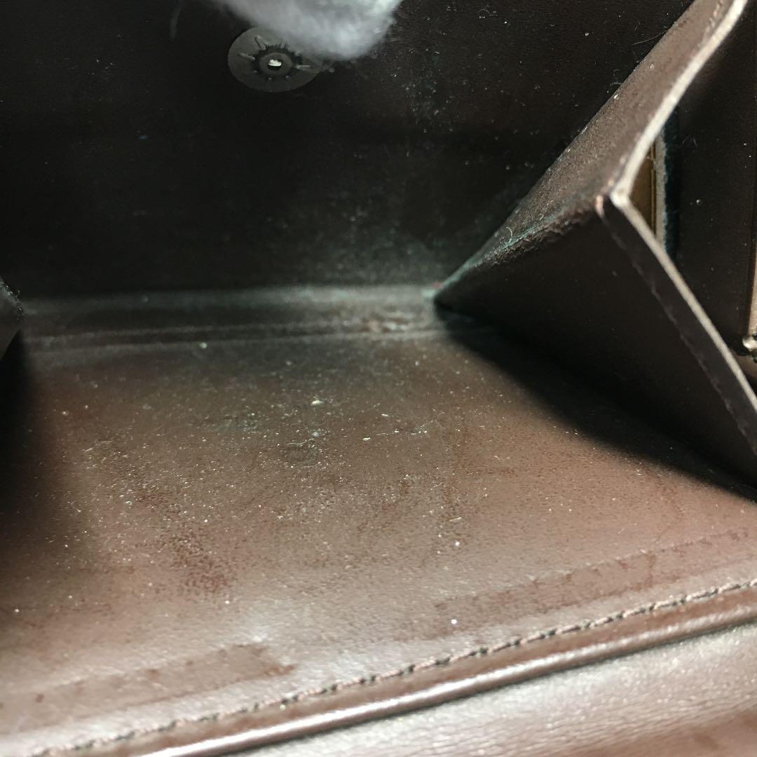 【超美品】ルイヴィトン エピ 折り財布 ウォレット カード入れ ダークブラウン LOUIS VUITTON