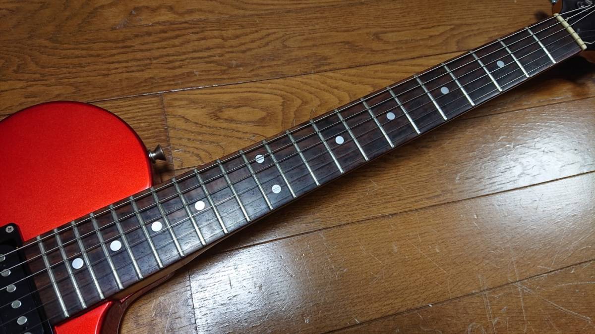 Burny LS-38 メタリックレッド レスポールタイプ / パーツ交換あり