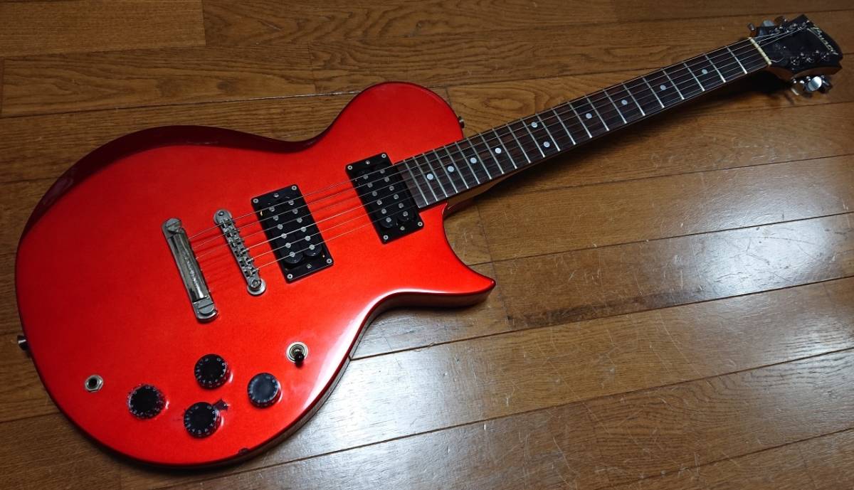 Burny LS-38 メタリックレッド レスポールタイプ / パーツ交換あり