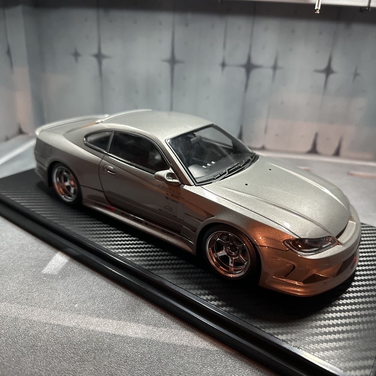 ジャンク ミニカー 1/18 ignition model Nissan Leopard 3.0 Ultima 