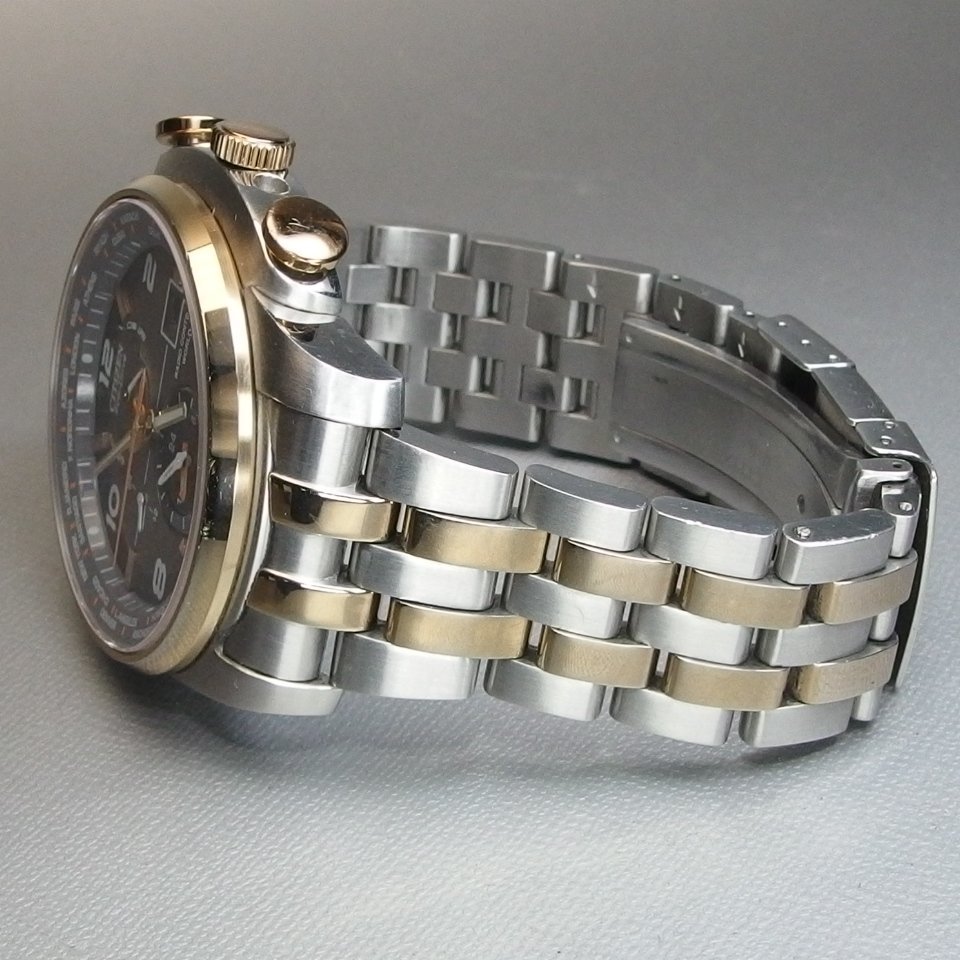 CITIZEN シチズン AT9016-56H 電波ソーラー Eco-d-Drive 逆輸入 