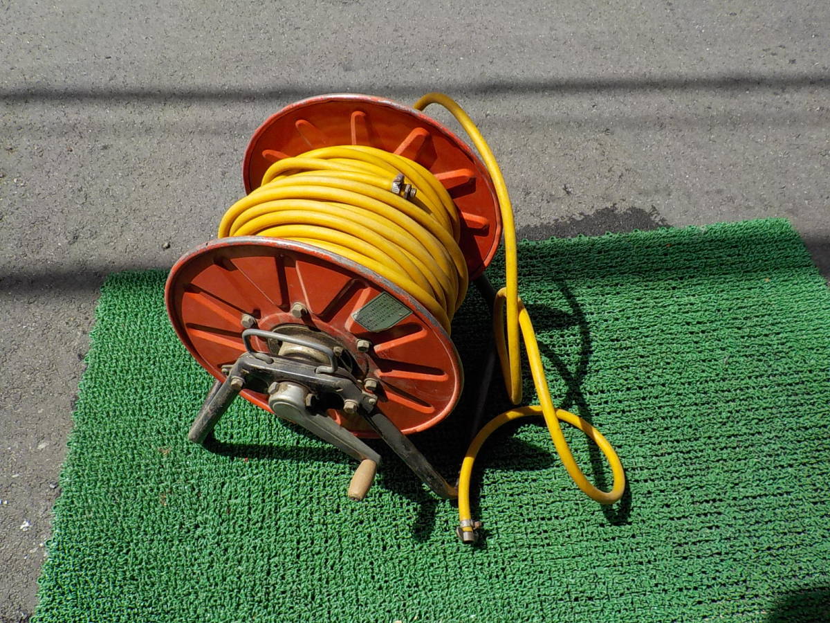 d819★動噴ホースリール　噴霧器ホース　