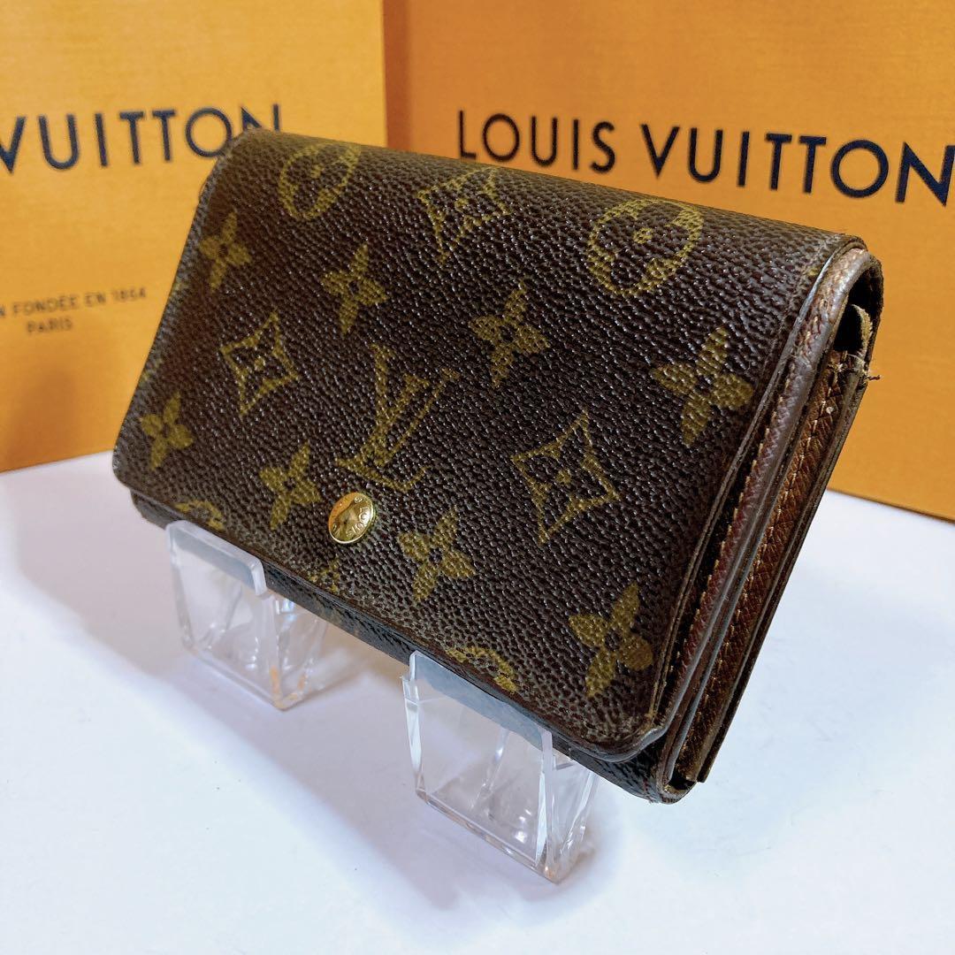 259 ルイヴィトン モノグラム　二つ折り財布　長財布　メンズ　レディース