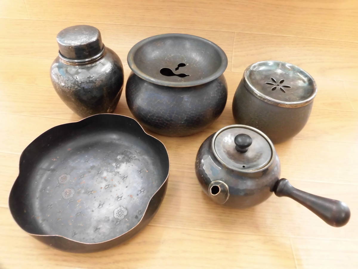 人気SALE，高品質 清穂堂/銀川堂 など 銅製 建水/急須/茶筒/菓子器 ５点 凹み/傷あり まとめて(銅製)｜売買されたオークション情報、yahooの商品情報をアーカイブ公開 - オークファン その他