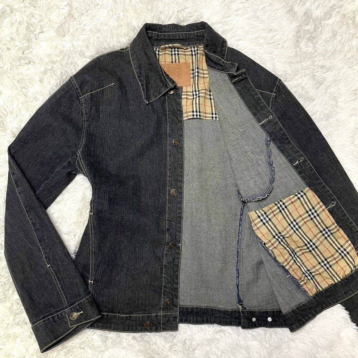 バーバリーブラックレーベル 美品 BURBERRY 銀ボタン 今夏のバーバリー