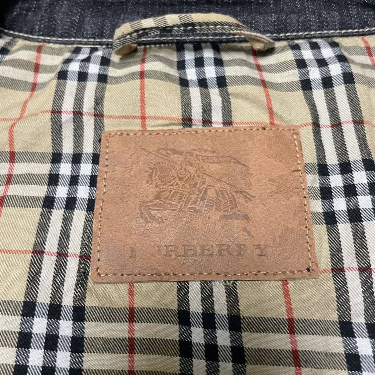 バーバリーブラックレーベル 美品 BURBERRY 銀ボタン 今夏のバーバリー