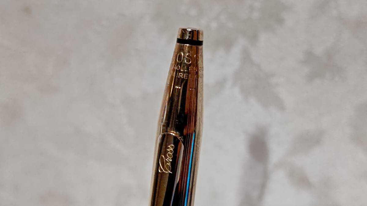 CROSS - ◇クロス CROSS ボールペン 14KT GOLD 筆記体 ヴィンテージ(3