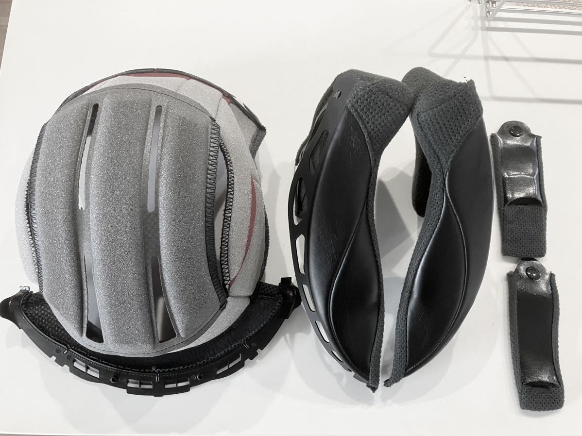 SHOEI純正 X-Eleven X-11 内装セット サイズM、レインボーシールド付き