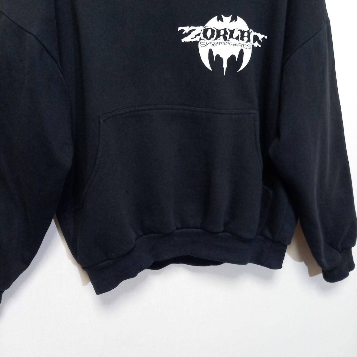 90s 00s ZORLAC フードプリント スウェット パーカー L Tシャツ powell 