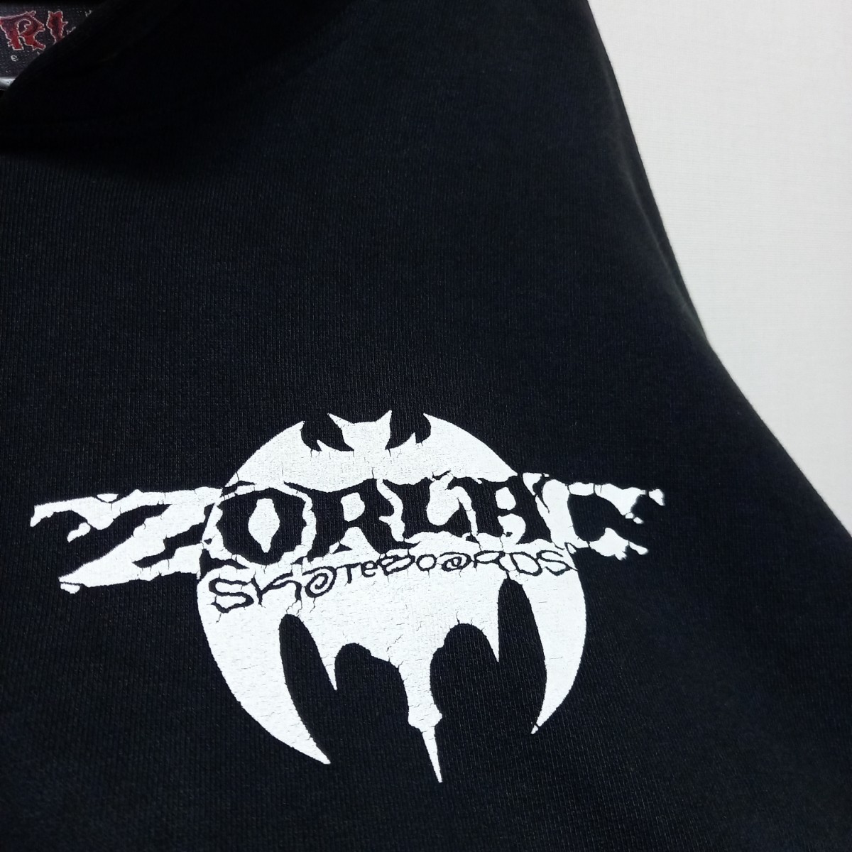 90s 00s ZORLAC フードプリント スウェット パーカー L Tシャツ powell 