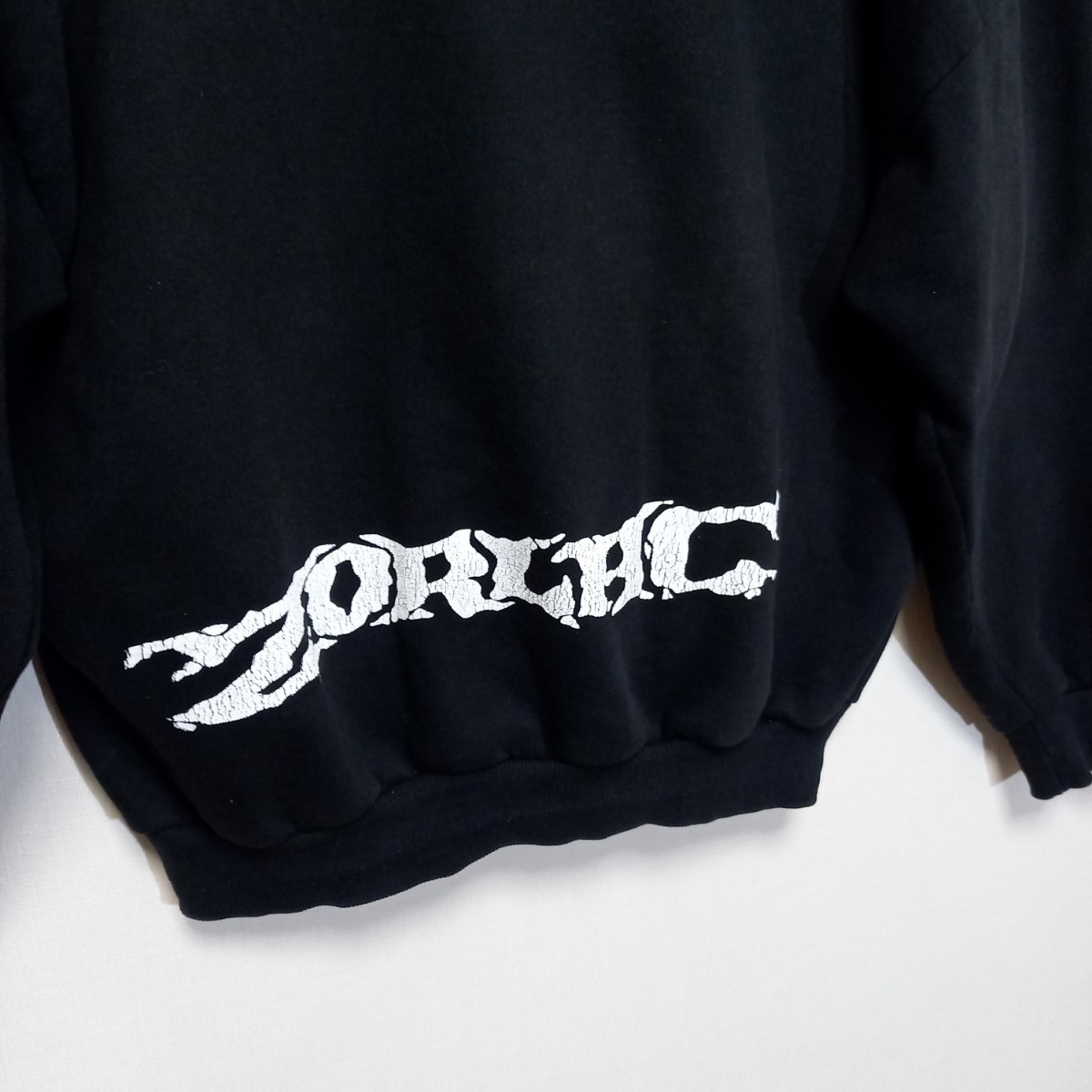 90s 00s ZORLAC フードプリント スウェット パーカー L Tシャツ powell 