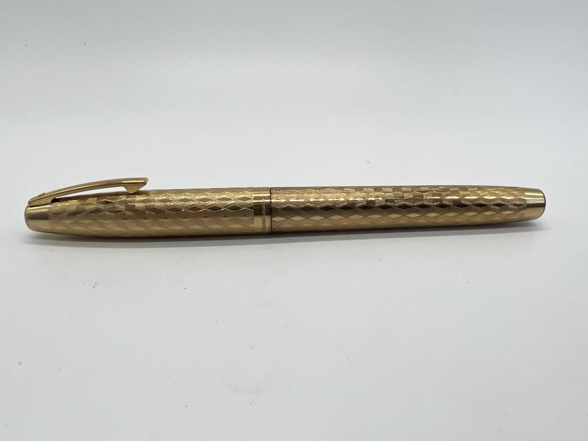 ヴィンテージ　シェーファー　タルガ　マーブル　14K 585 万年筆 ブラウン SHEAFFER シェーファー タルガ 万年筆 ペン先 14K 585 ブラウン