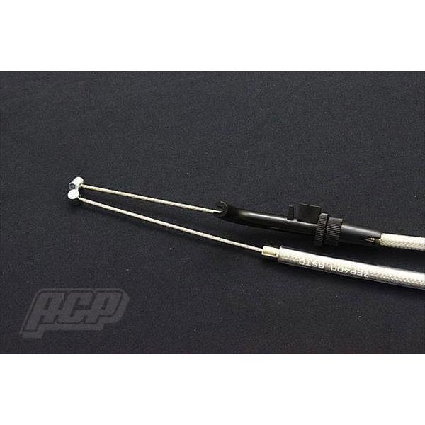 ゼファー400 アクセル ワイヤー STD 新品 メッシュ