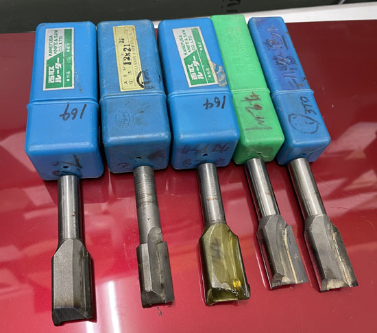 カネフサ ルータービット 5点セット 軸径 12mm 面取ルーター レターパック対応 札幌市手稲区