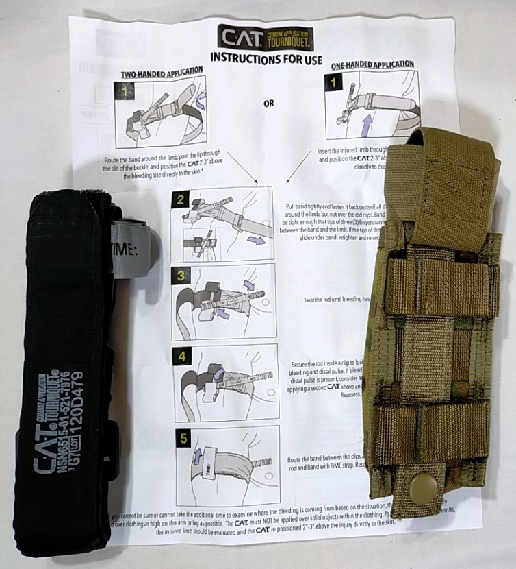 新品未開封！米軍実物 G7止血帯ターニケットCAT マルチカムポーチセット メディック衛生兵_6