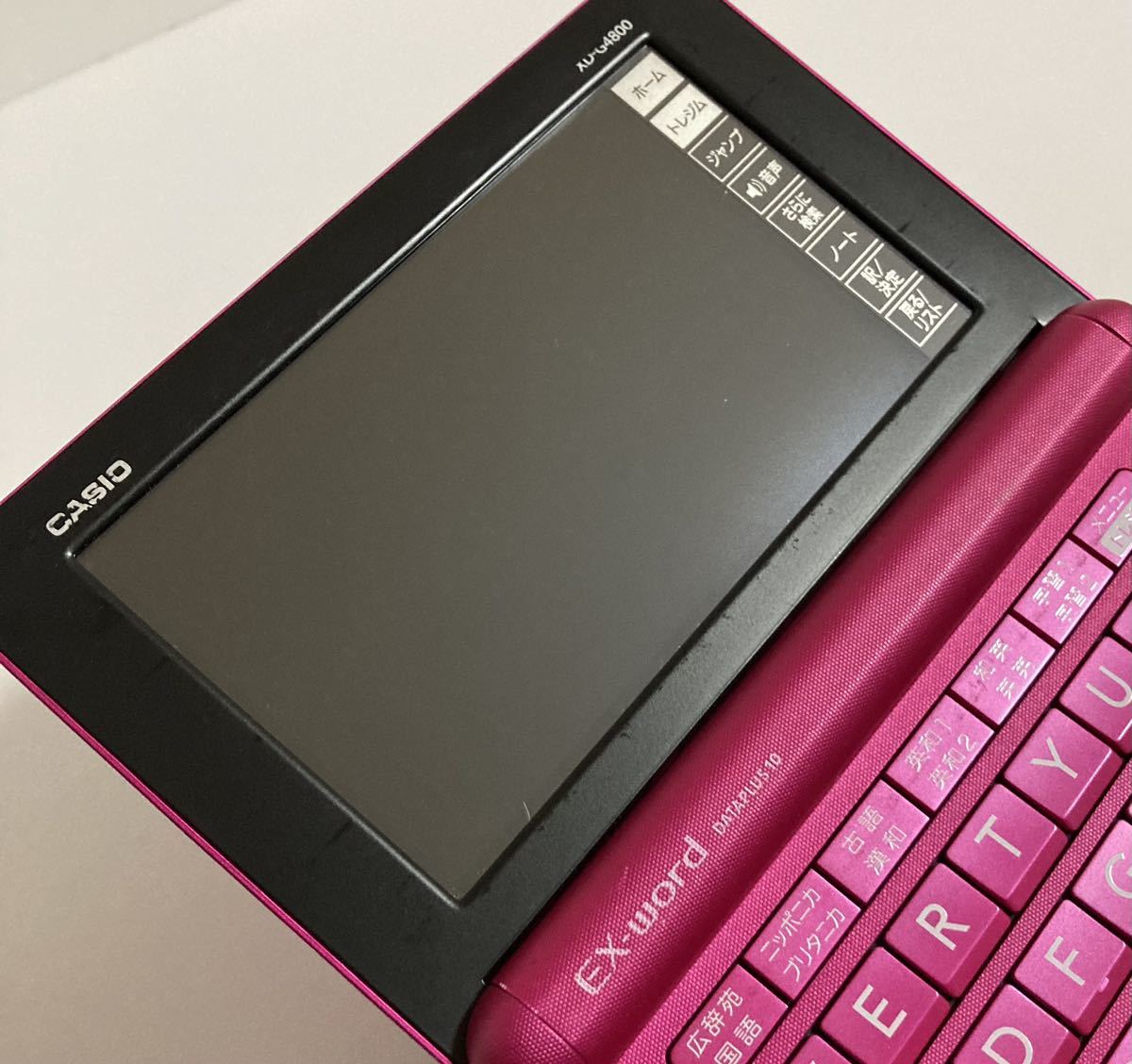 電子辞書 EX word DATAPLUS10 ピンク CASIO EX-word DATAPLUS 10 XD-G4800 カシオ 電子辞書 ピンク 動作