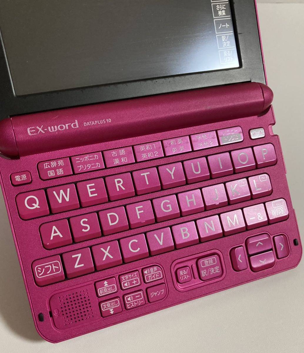 CASIO EX-word DATAPLUS 10 XD-G4800 カシオ 電子辞書 ピンク 動作