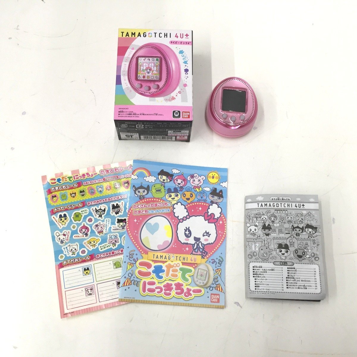 △△ BANDAI TAMAGOTCHI たまごっち 4U+ ベビーピンク やや傷や汚れあり
