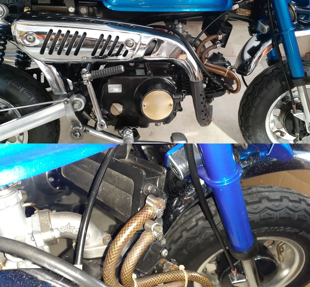 ホンダ モンキー Z50J 75ccボアアップ 6V～12V 程度良好・試乗 