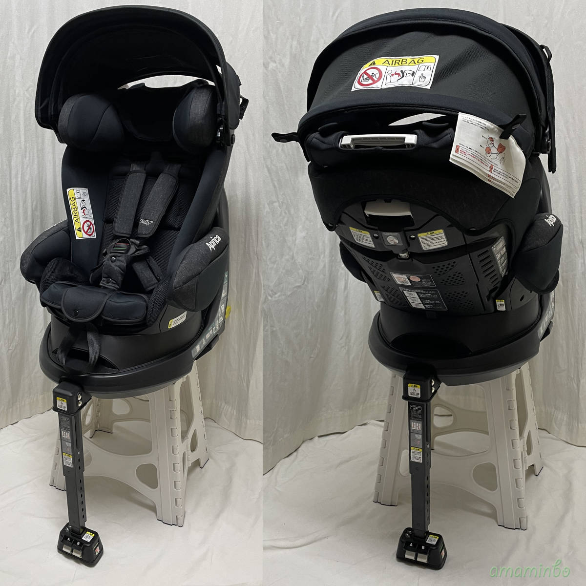 送料無料☆超美品☆ アップリカ フラディア グロウ ISOFIX スタンダード Aprica チャイルドシート ピュアブラック フラディア アップリカ グロウ 極美品アップリカ フラ ISOFIX固定
