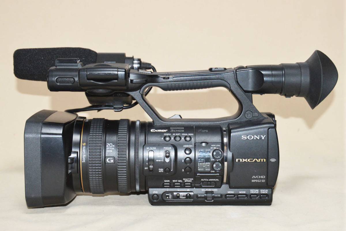 SONY 業務用ビデオカメラ HXR-NX5J 通電時間25x10H HXR-NX5J