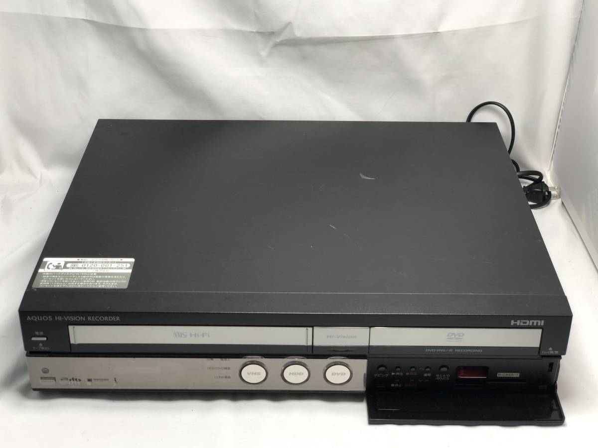 1円SHARP DV-ACV52 (VHS⁄HDD⁄DVD) 地デジ・BS・CS VHS一体型HDD